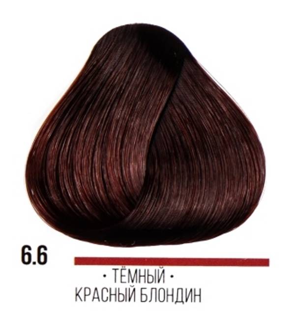 картинка 6.6 Стойкая крем-краска для волос ААА, темный красный блондин, 100 мл