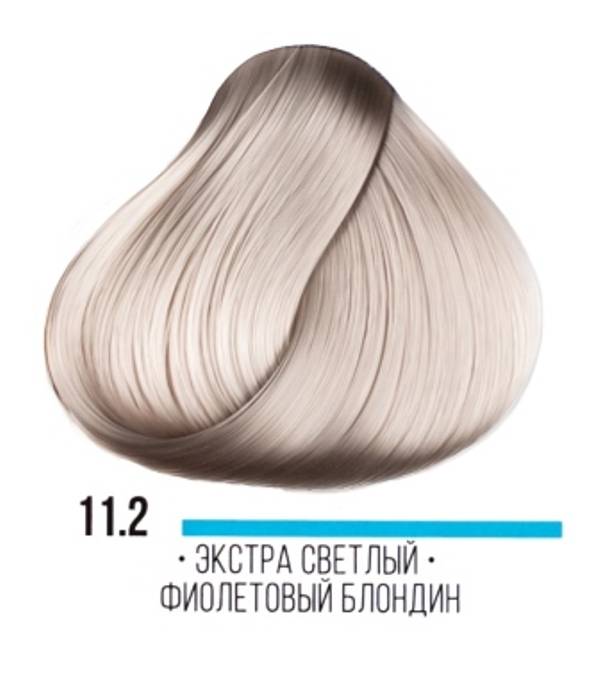 картинка 11.2 Стойкая крем-краска для волос ААА, экстра светлый фиолетовый блондин, 100 мл