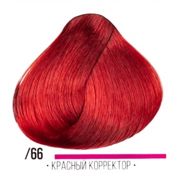 картинка .66 Стойкая крем-краска для волос ААА, красный корректор, 100 мл