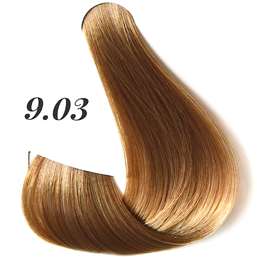 картинка 9.03 Полуперманентный краситель для волос Flow, Natural Very Light Blonde Golden, Блонд Золотистый, 60 мл
