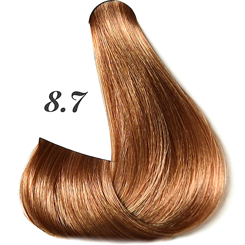 картинка 8.7 Полуперманентный краситель для волос Flow, Light Blonde Brown, Светло- Русый Коричневый, 60 мл