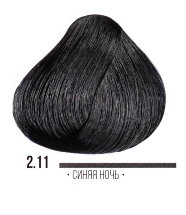 картинка 2.11 Стойкая крем-краска для волос ААА, синяя ночь, 100 мл