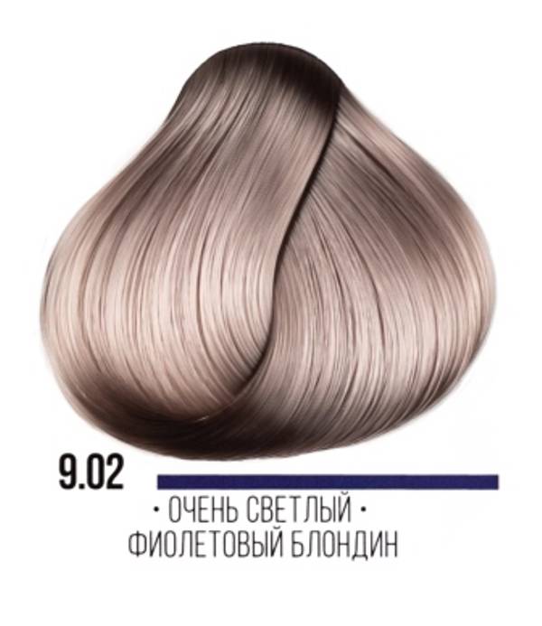 картинка 9.02 Стойкая крем-краска для волос ААА, очень светлый фиолетовый блондин, 100 мл