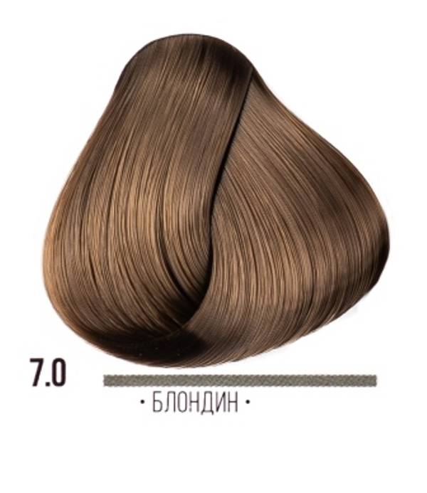 картинка 7.0 Стойкая крем-краска для волос ААА, блондин, 100 мл