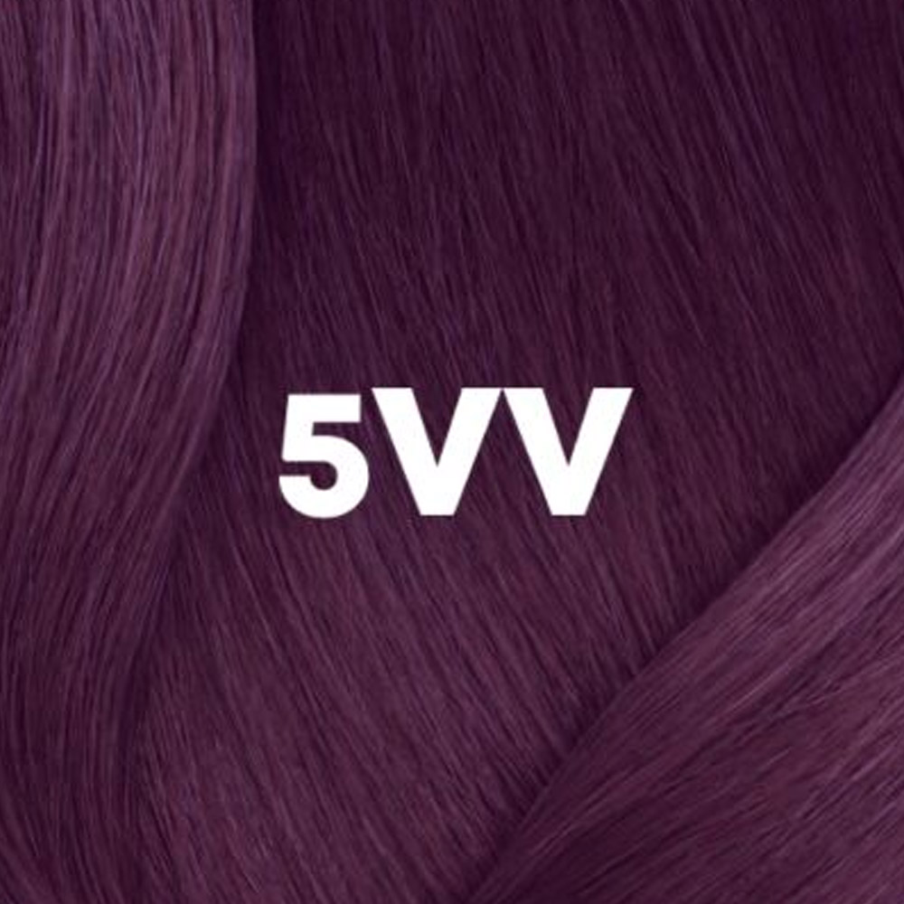 картинка 5VV Super Sync Pre-Bonded Безаммиачный краситель для волос, светлый шатен глубокий перламутровый - 5.22, 90 мл