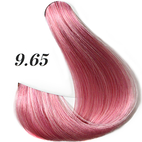 картинка 9.65 Полуперманентный краситель для волос Flow, Very Light Red Mahogany Blonde, Блонд Розовый, 60 мл