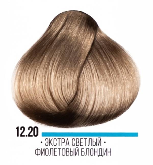 картинка 12.20 Стойкая крем-краска для волос ААА, экстра светлый фиолетовый блондин, 100 мл