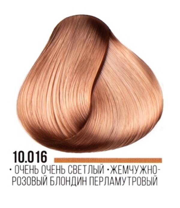 картинка 10.016 Стойкая крем-краска для волос ААА, очень очень светлый жемчужно-розовый блондин перламутровый, 100 мл