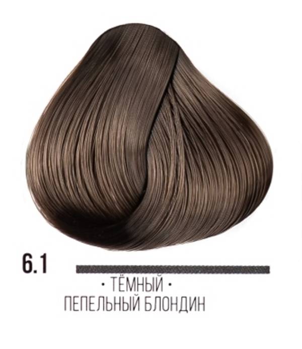 картинка 6.1 Стойкая крем-краска для волос ААА, темно-пепельный блондин, 100 мл