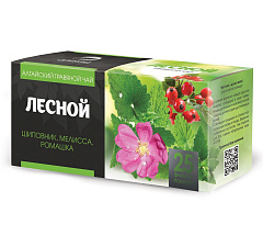 Травяной чай "Лесной", 25 фильтр-пакетов х 1,2 гр