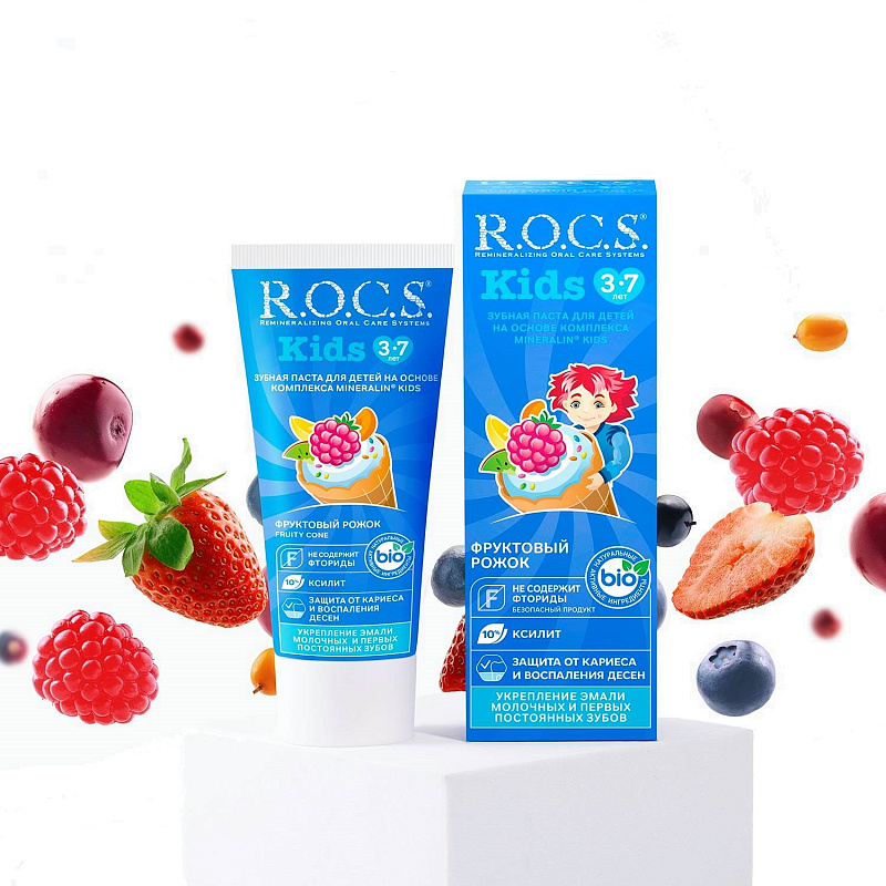 Зубная паста Kids Фруктовый рожок, 45 гр