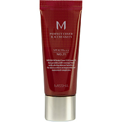 Тональный BB крем M Perfect Cover EX “Идеальное покрытие” SPF42/PA+++, 21 Light Beige, 20 мл
