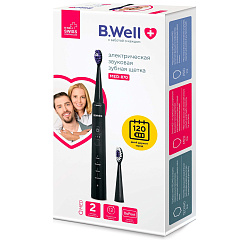 Электрическая звуковая зубная щетка MED-870, черная