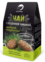 Травяной чай с кедровой шишкой, 80 гр