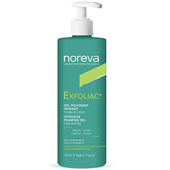 Интенсивный пенящийся гель для лица и тела Exfoliac, 400 мл
