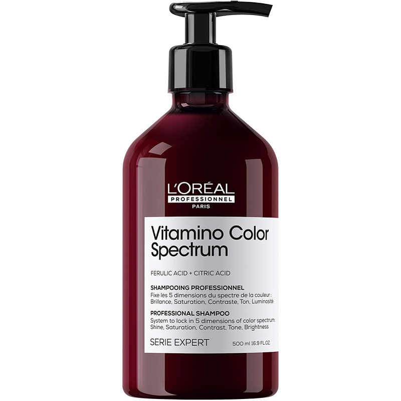 Бессульфатный шампунь для окрашенных волос Vitamino Color Spectrum, 500 мл