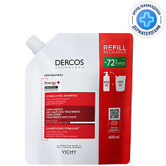 Шампунь против выпадения волос Energy+ сменный блок, 400 мл