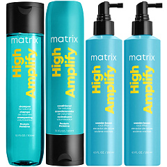 Набор для объема тонких волос High Amplify: шампунь, 300 мл + кондиционер, 300 мл + спрей, 250 мл х 2 шт