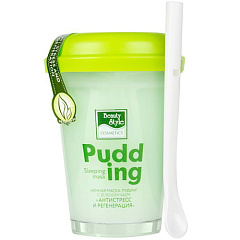 Ночная маска-пудинг с зеленым чаем Антистресс и регенерация, 100 гр