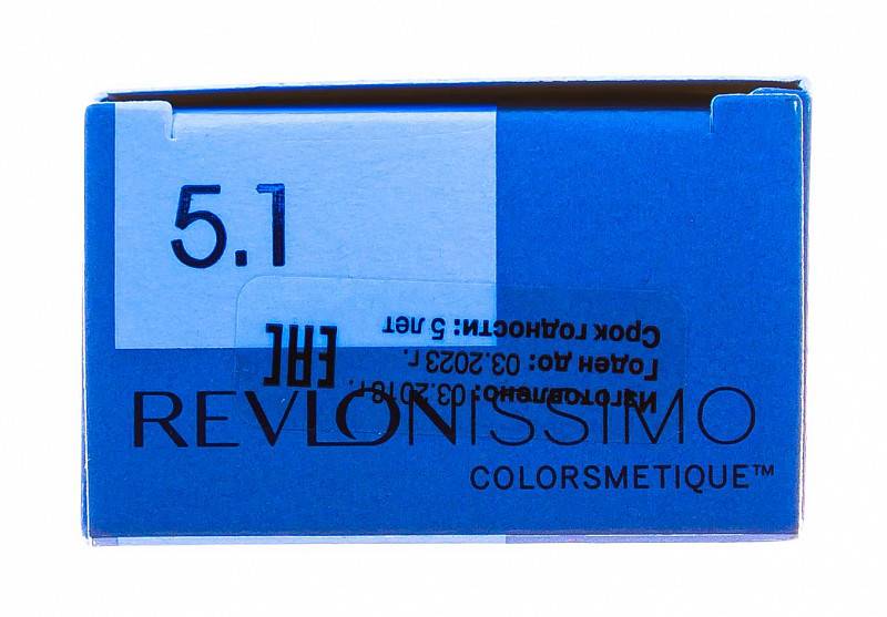 картинка 5.1 Перманентный краситель Revlonissimo Colorsmetique Светло-Коричневый Пепельный, 60 мл