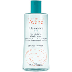 Мицеллярная вода для жирной кожи, склонной к акне Cleanance, 400 мл