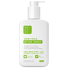 Увлажняющее молочко для тела Acne Away для проблемной кожи, 300 мл