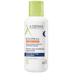Восстанавливающий смягчающий ночной крем-эмолент для лица и тела 0+  Exomega Control, 400 мл
