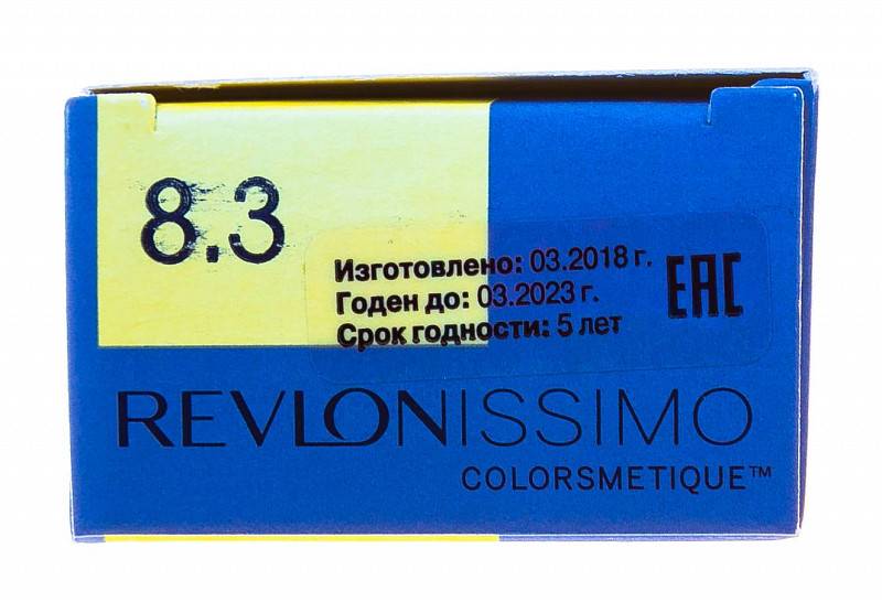 картинка 8.3 Перманентный краситель Revlonissimo Colorsmetique Светлый Блондин Золотистый, 60 мл