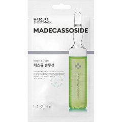 Тканевая маска для лица Mascure Rescue восстанавливающая с мадекасосидом и центеллой азиатской, 28 мл