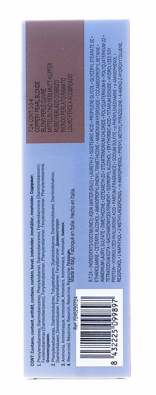 картинка 7.24 Перманентный краситель Revlonissimo Colorsmetique Блондин Переливающийся-Медный, 60 мл