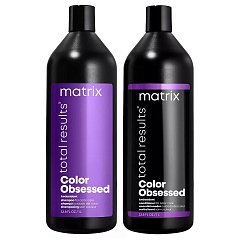 Набор Total Results Color Obsessed для окрашенных волос: Шампунь, 1000 мл + Кондиционер, 1000 мл