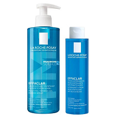 Набор: очищающий гель 400 мл + лосьон сужающий поры 200 мл