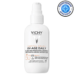 Невесомый солнцезащитный флюид для лица против признаков фотостарения UV-Age Daily SPF 50+, 80 мл