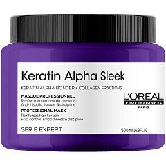 Питательная маска для выпрямления волос Keratin Alpha Sleek, 500 мл