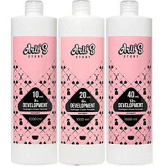 Набор окислителей красителя для волос Development: 3% 10 vol + 6% 20 vol + 12% 40 vol
