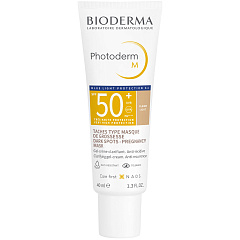 Солнцезащитный крем-гель Photoderm M SPF 50+, светлый оттенок, 40 мл