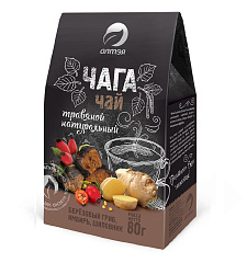 Фиточай "Чага с имбирем и шиповником", 80 гр