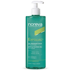 Мягкий очищающий гель для лица и тела Exfoliac, 400 мл