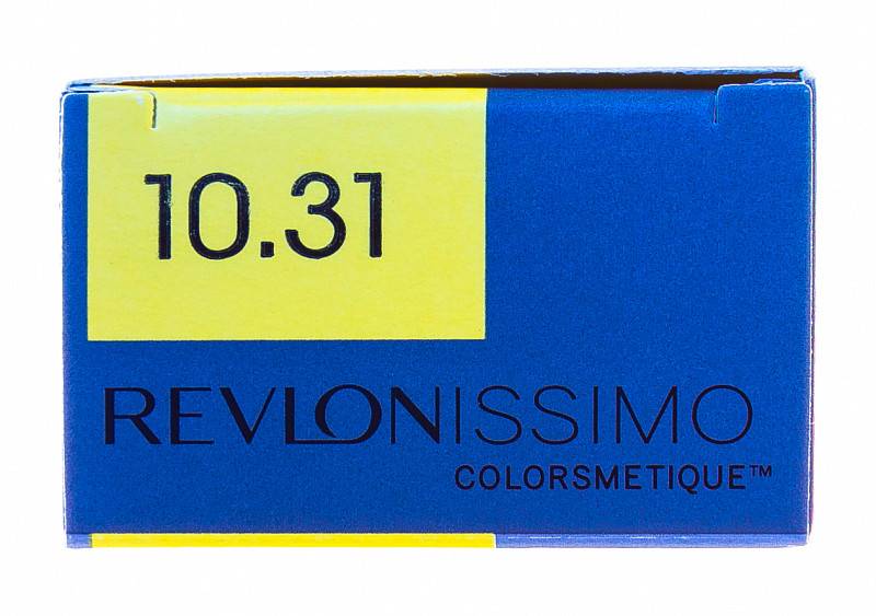 картинка 10.31 Перманентный краситель Revlonissimo Colorsmetique Очень сильно Светлый Блондин Золотисто-Пепельный, 60 мл