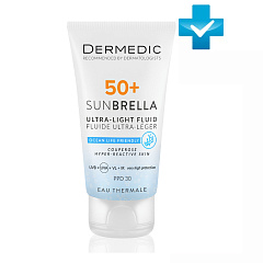 Ультра-легкий солнцезащитный флюид SPF50+ для чувствительной кожи с хрупкими капиллярами, 40 мл