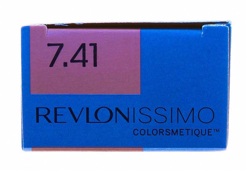 картинка 7.41 Перманентный краситель Revlonissimo Colorsmetique Блондин Медно-Пепельный, 60 мл