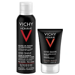 Набор для бритья: пена 200 мл + бальзам 75 мл