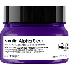 Питательная маска для выпрямления волос Keratin Alpha Sleek, 250 мл