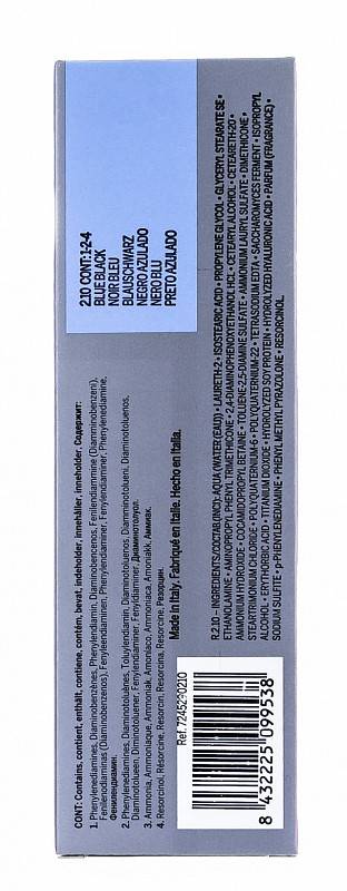 картинка 2.10 Перманентный краситель Revlonissimo Colorsmetique Черный Насыщенно Пепельный, 60 мл